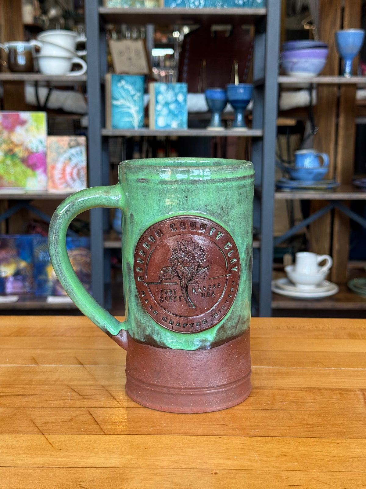 20 oz Beer Stein Mug - Green