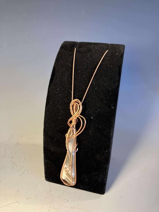Necklace - Agate made with Copper