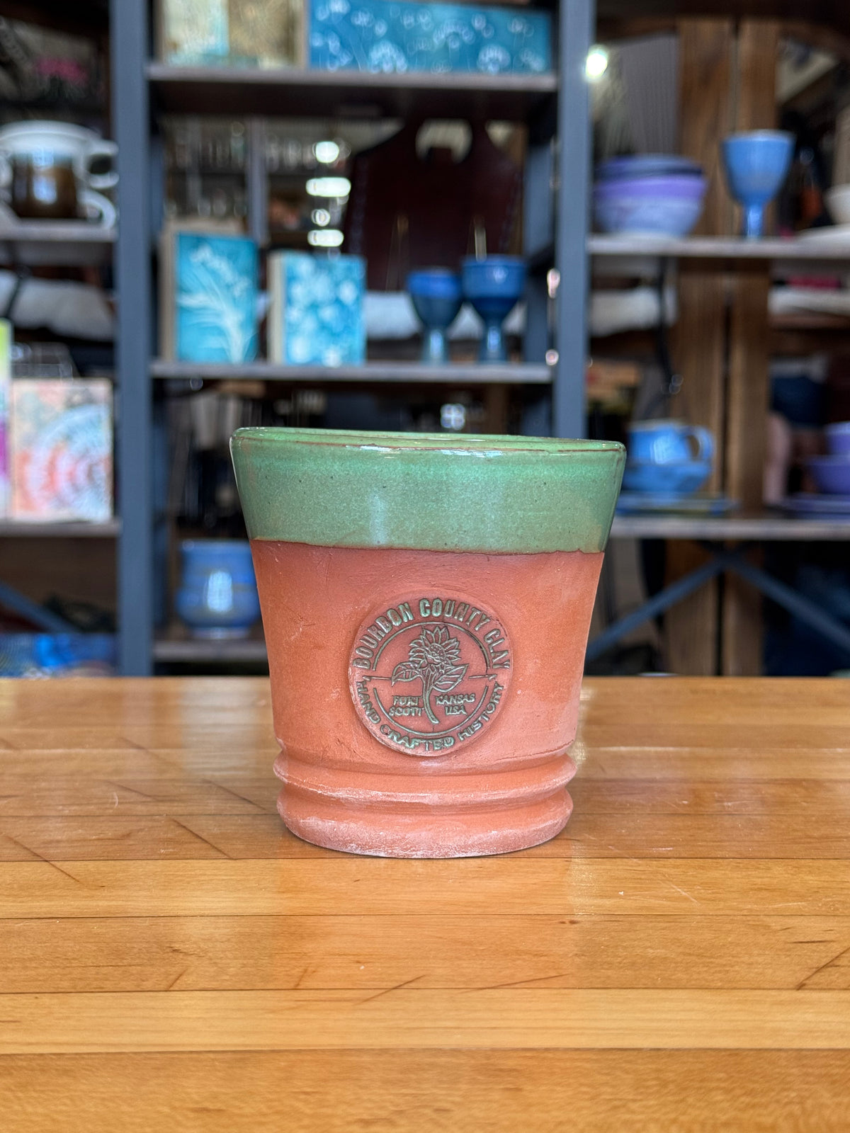 10 oz Bourbon County Clay Whiskey Cup - Green