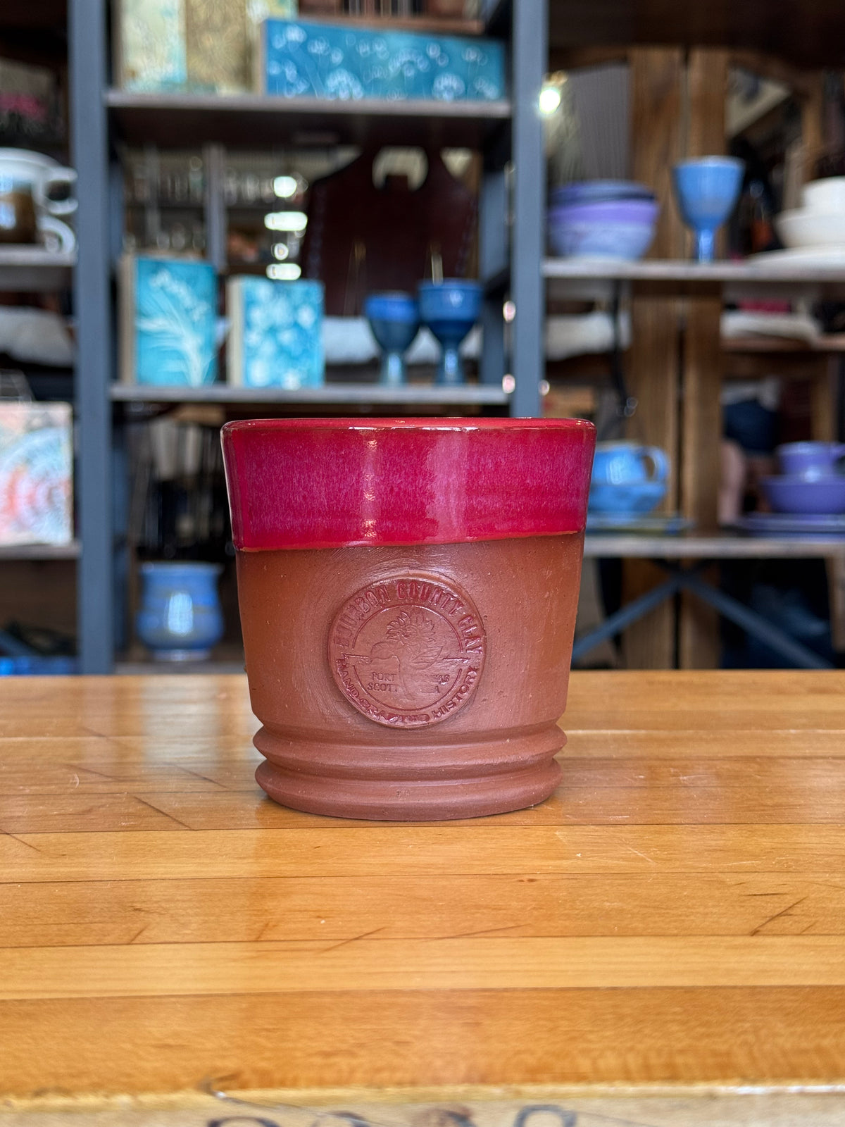 10 oz Bourbon County Clay Whiskey Cup - Red